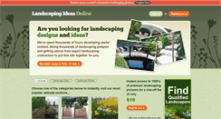 Desktop Screenshot of landscapingideasonline.com