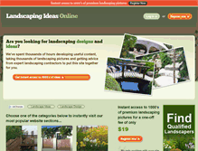 Tablet Screenshot of landscapingideasonline.com